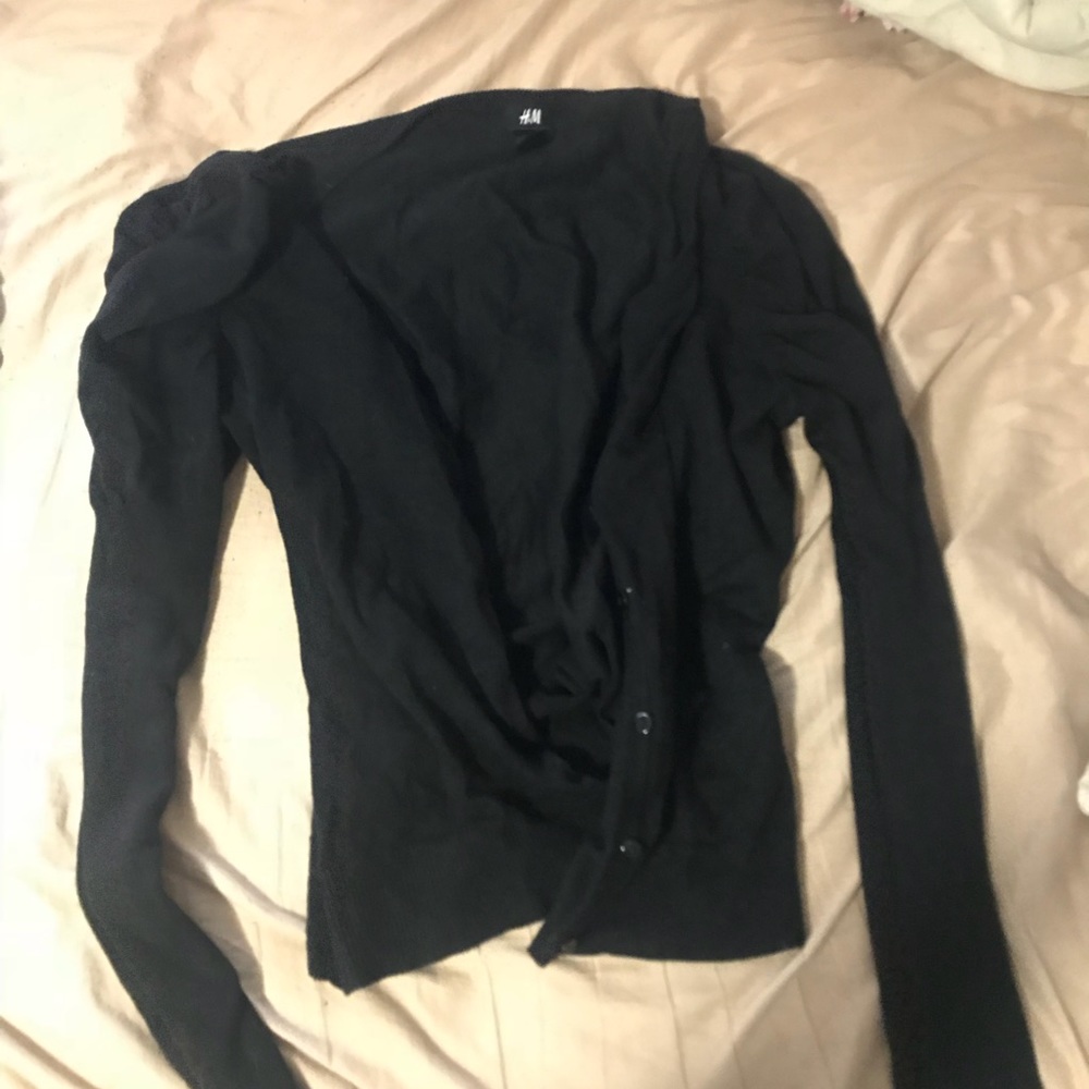 H&M ruched sleeve cardigan